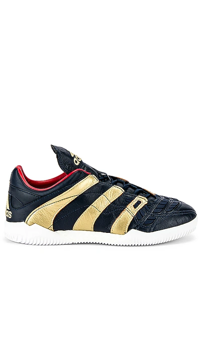 Shop Adidas Football Predator Accelerator Zidane Sneaker In Gold Metallic & Black