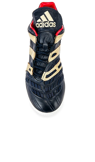 Shop Adidas Football Predator Accelerator Zidane Sneaker In Gold Metallic & Black