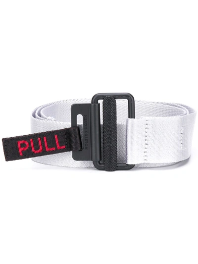 Shop Heron Preston Pull Belt - Silver