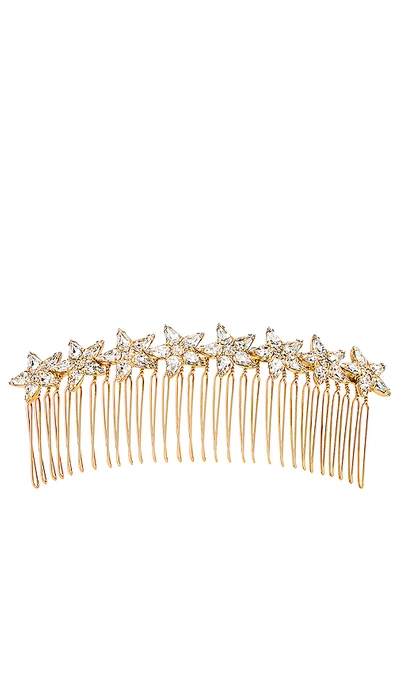 Shop Elizabeth Cole Meryl Hair Comb In Gold