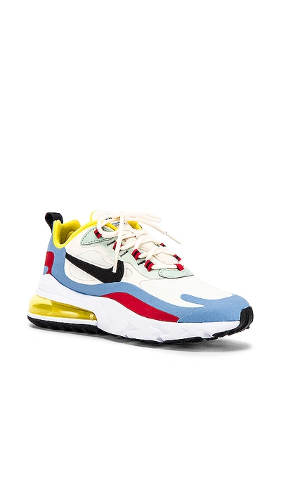 NIKE AIR MAX 270 REACT 运动鞋 – YELLOW  LIGHT BLUE  RED & BLACK