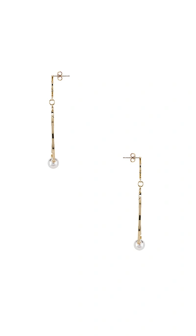 Shop Shashi Mona Moon Drop Earrings In Gold