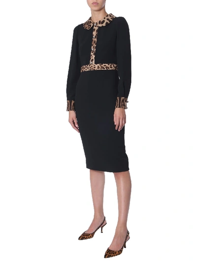 Shop Dolce & Gabbana Mid-length Dress In Nero