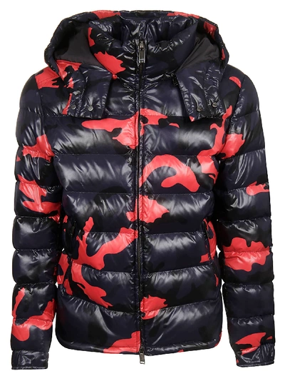 Shop Valentino Camouflage Down Jacket In M Camo