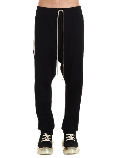 Shop Rick Owens Track Pant Pants In Nero Bianco