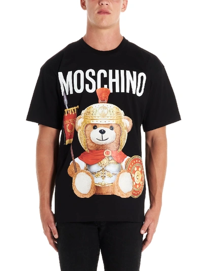 Shop Moschino Teddy Gladiatore T-shirt In Black