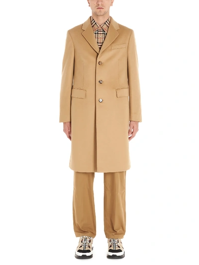 Shop Burberry Coat In Beige