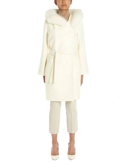 Max Mara Mango Coat In White | ModeSens