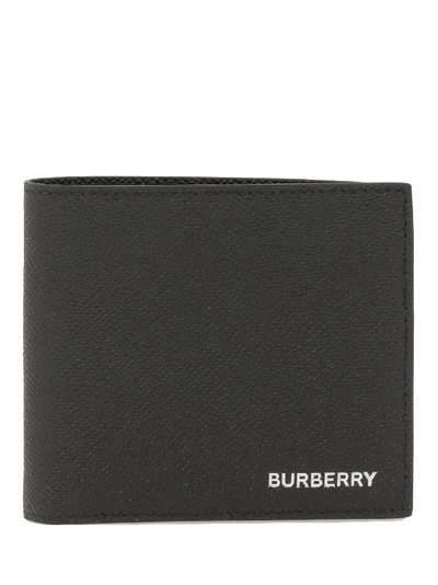 Shop Burberry Logo Wallet In Black