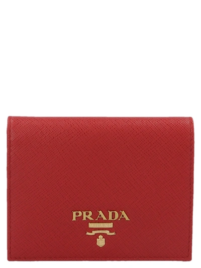 Shop Prada Wallet In Red
