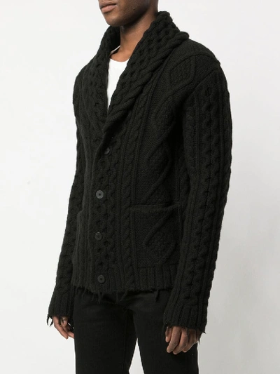 Shop Alanui Fisherman Icon Cardigan Black