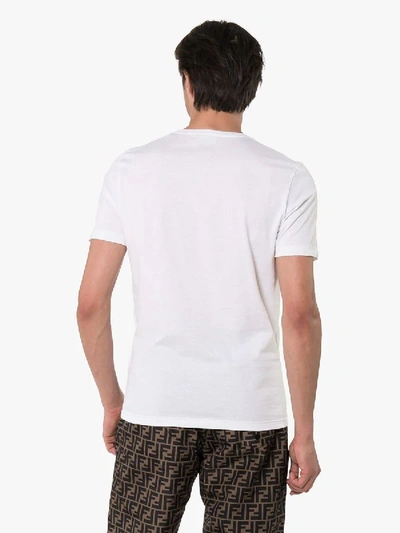 Shop Fendi Roma/amor Print T-shirt White