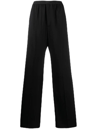 Shop Balenciaga Logo Elastic Waistband Trousers