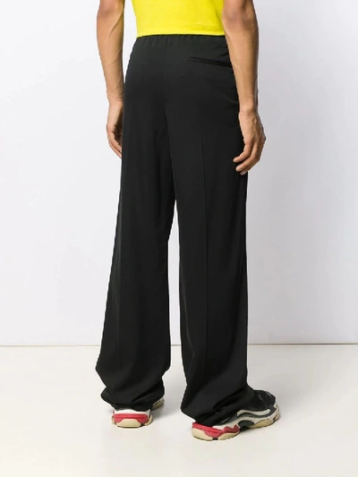 Shop Balenciaga Logo Elastic Waistband Trousers