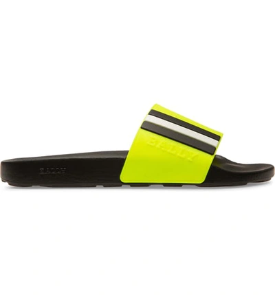 Shop Bally Saxor Slide Sandal In Yellow