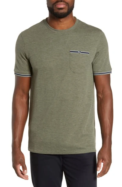 Shop Ted Baker Khaos Slim Fit T-shirt In Khaki