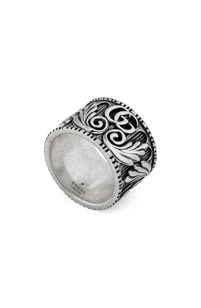 Shop Gucci Ring In Sterling Silver