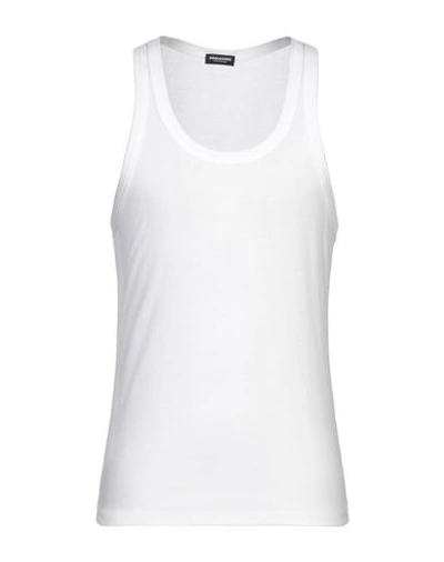 Shop Dsquared2 Tank Top In White