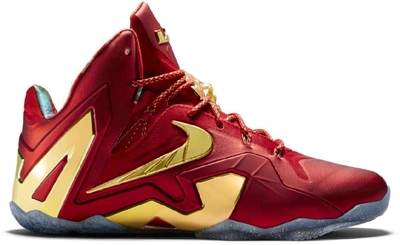 Pre-owned Nike Lebron 11 Elite Se Metallic Gold In University Red/metallic  Gold | ModeSens