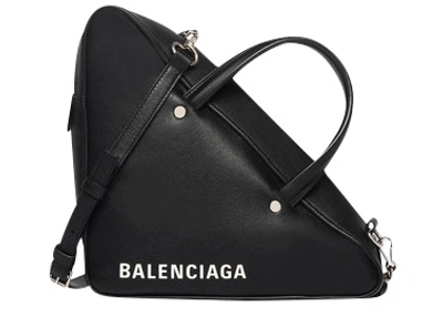 Pre-owned Balenciaga  Triangle Duffle Xs Black