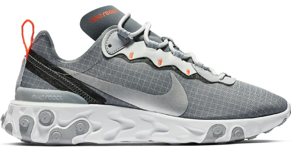 react element 55 metallic silver