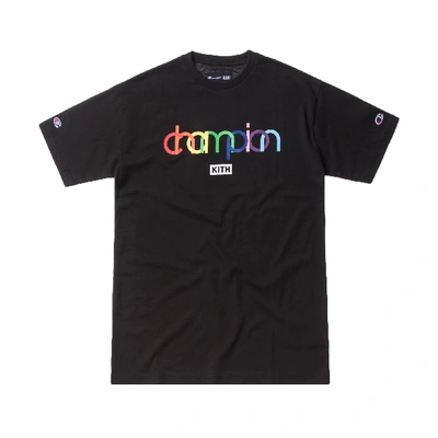 Pre-owned Kith  Champion Double Logo Tee Black