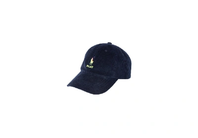 Pre-owned Palace  Ralph Lauren Corduroy Classic Polo Cap Aviator Navy