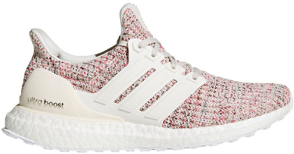 pink and white ultra boost