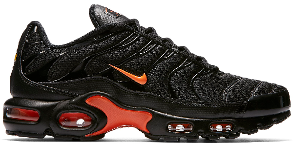nike air max plus orange black