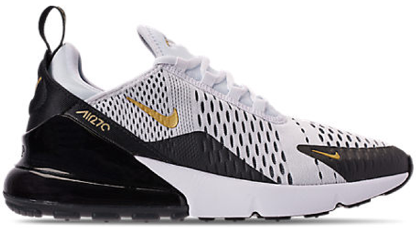 nike air gold and black