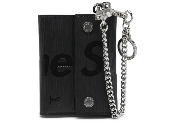 Pre-Owned Supreme Louis Vuitton X Chain Wallet Epi Black | ModeSens