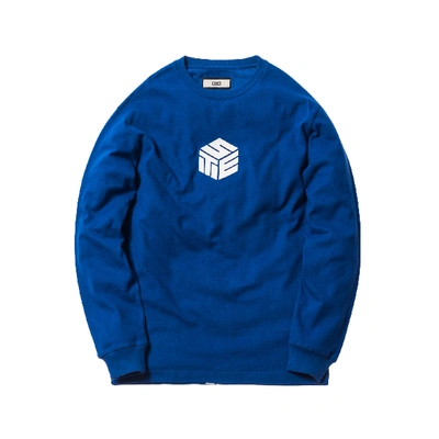 Pre-owned Kith 3-d Set L/s Tee Blue