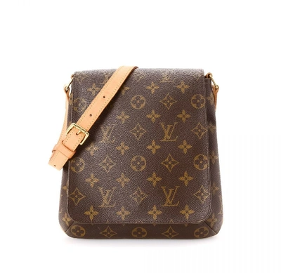 Pre-owned Louis Vuitton Musette Salsa Monogram Mm Brown