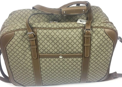 Pre-owned Gucci Travel Bag Diamante Plus Large Beige/brown