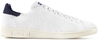 Pre owned Adidas Originals Stan Smith Primeknit White Blue In