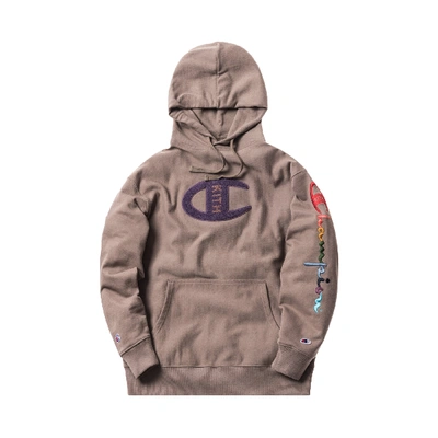 Pre-owned Kith  Champion Logo Hoodie Cinder