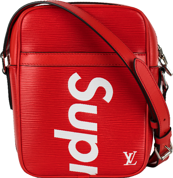 louis vuitton supreme backpack red