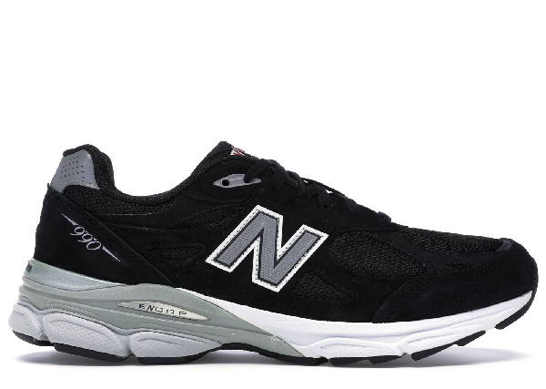 black and white new balance 990