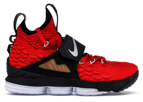 lebron 15 red white black