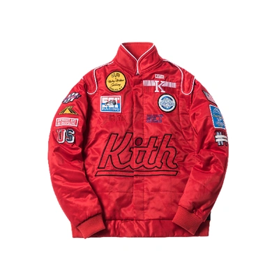 Pre-owned Kith  Racing Jacket Red
