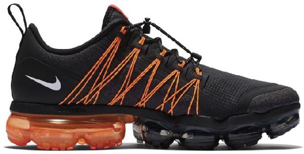 nike air vapormax run utility black orange