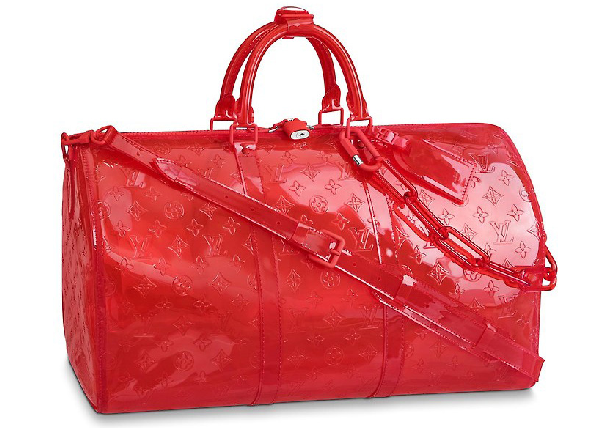 louis vuitton keepall red