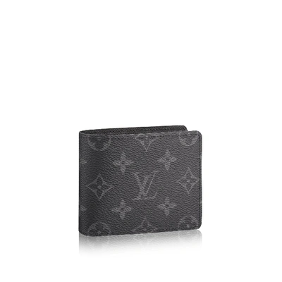 Pre-owned Louis Vuitton  Slender Wallet Monogram Eclipse