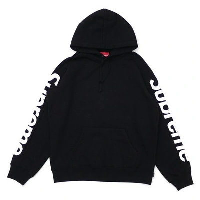 Pre-owned Supreme  Sideline Hooded Sweatshirt Black