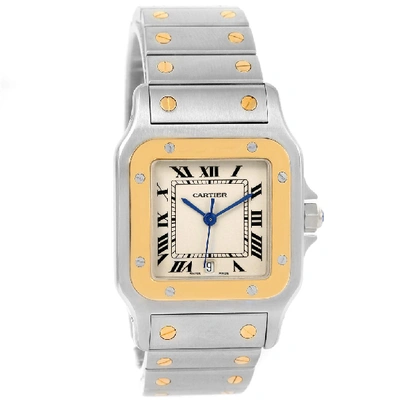 Pre-owned Cartier Santos 187901 In Stainless Steel