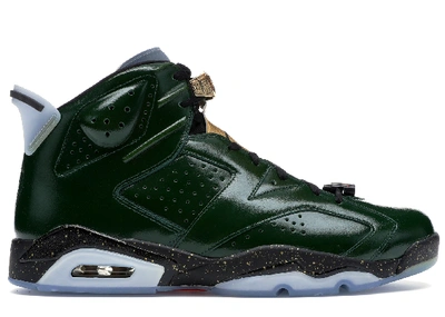 Pre-owned Jordan  6 Retro Champagne In Pure Green/metallic Gold-chilling Red-black