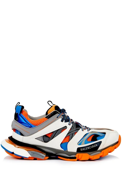 Pre-owned Balenciaga  Track Orange Blue In Orange/blue-white