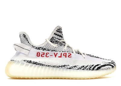Pre-owned Adidas Originals Yeezy Boost 350 V2 Zebra In White/core Black/red  | ModeSens