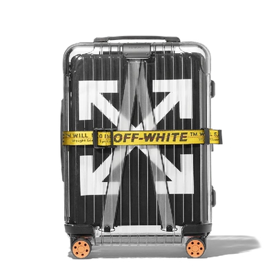 Pre-owned Off-white  Rimowa See Through 36l Case Black