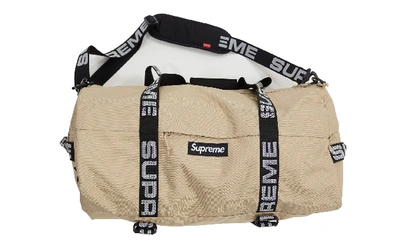 Pre-owned Supreme Duffle Bag (ss18) Tan